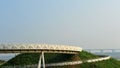 Modern overpass for walking in Kaohsiung, Taiwan Royalty Free Stock Photo