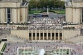 Paris, France - August 21, 2018: Modern Palace of Chaillot in the Trocadero Area