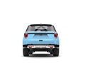 Modern pale blue SUV car - back view Royalty Free Stock Photo