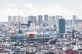 Modern Paris cityscape panorama