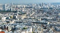 Modern Paris. View from the Sacre Coeur Royalty Free Stock Photo