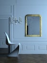 Modern Parisian interior 2 Royalty Free Stock Photo