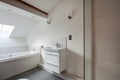 Modern partially tiled Bathroom suite
