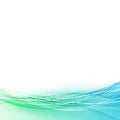 Modern particle and swoosh wave line background