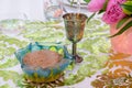 Modern Passover Seder table in Tel Aviv Royalty Free Stock Photo
