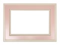 Modern pastel color pink and white picture frame Royalty Free Stock Photo