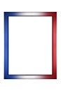 Modern patriotic red white blue picture photo frame sale border poster isolated Royalty Free Stock Photo