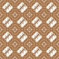 Modern pattern on batik Solo design with soft mocca color Royalty Free Stock Photo