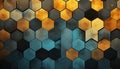 Modern Pattern Geometric, techie hexagonal based texture