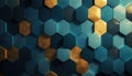 Modern Pattern Geometric, techie hexagonal based texture