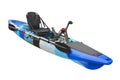 Modern pedal-driven kayak for relaxation Royalty Free Stock Photo