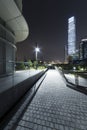 Skyline of Hong Kong city at night Royalty Free Stock Photo