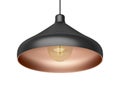 Modern pendant lamp with LED bulb Royalty Free Stock Photo