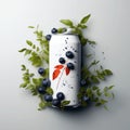 Modern Pepsi With Blueberries And Barberry Plant