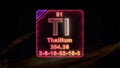 Modern Periodic Table Element Thallium