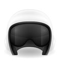 modern pilot helmet for a fighter or combat helicopter vector illustration