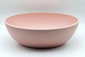 Modern pink bowl isolated on white background. Royalty Free Stock Photo