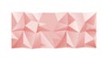Modern Pink Low Poly Geometric Background, vector design Generative AI Royalty Free Stock Photo