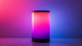 Modern Pink Purple And Blue Gradient Cylinder Lamp Royalty Free Stock Photo