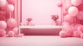 modern pink studio background Royalty Free Stock Photo