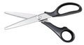Modern pinking scissors with black handles Royalty Free Stock Photo