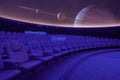 Modern Planetarium with empty seats