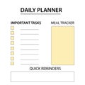 Modern daily planner with pink ellements