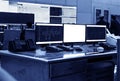 Modern plant control room Royalty Free Stock Photo