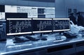 Modern plant control room Royalty Free Stock Photo