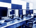 Modern plant control room Royalty Free Stock Photo