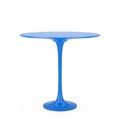 Modern Plastic Blue Round Table. 3d Rendering Royalty Free Stock Photo