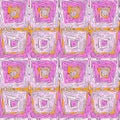Ditzy pixel abstract rainbow seamless pattern backdrop. Modern playful variegated repeating graphic design for kids