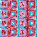 Ditzy pixel abstract rainbow seamless pattern backdrop. Modern playful variegated repeating graphic design for kids
