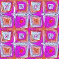 Ditzy pixel abstract rainbow seamless pattern backdrop. Modern playful variegated repeating graphic design for kids