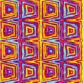 Ditzy pixel abstract rainbow seamless pattern backdrop. Modern playful variegated repeating graphic design for kids