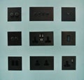Plugs and switches Royalty Free Stock Photo