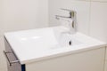 modern plumbing design wash basin tap Royalty Free Stock Photo