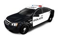 Modern Police Cruiser Royalty Free Stock Photo