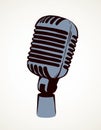 Microphone. Vector drawing