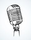 Microphone. Vector drawing