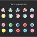 Modern Popular Social Media Icon