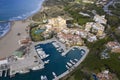 Aerial view of the port of cabopino in the municipality of Marbella, Andalusia Royalty Free Stock Photo