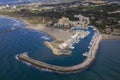 Aerial view of the port of cabopino in the municipality of Marbella, Andalusia Royalty Free Stock Photo