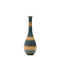 Modern pottery vase with beautiful patterns isolated