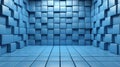 modern Powder Blue and Chetwode Blue Zoom Virtual Background 3d render Royalty Free Stock Photo