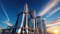 Modern Power Plant: Innovations in the Energy Sector Royalty Free Stock Photo