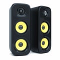 Modern power sound speakers Royalty Free Stock Photo