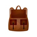 Modern practical backpack with extra pockets roomy shape for a fashionable teenager