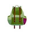 Modern practical backpack with extra pockets roomy shape for a fashionable teenager