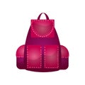 Modern practical backpack with extra pockets roomy shape for a fashionable teenager